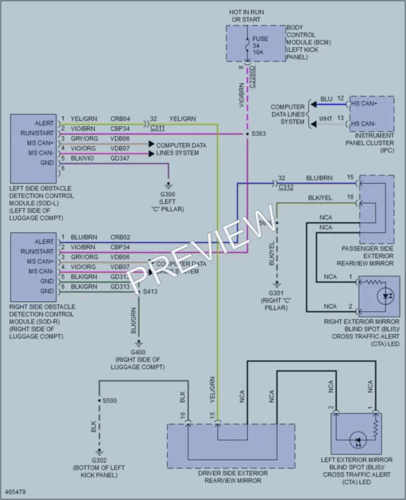 2015 Lincoln MKS Navigation wiring diagram preview