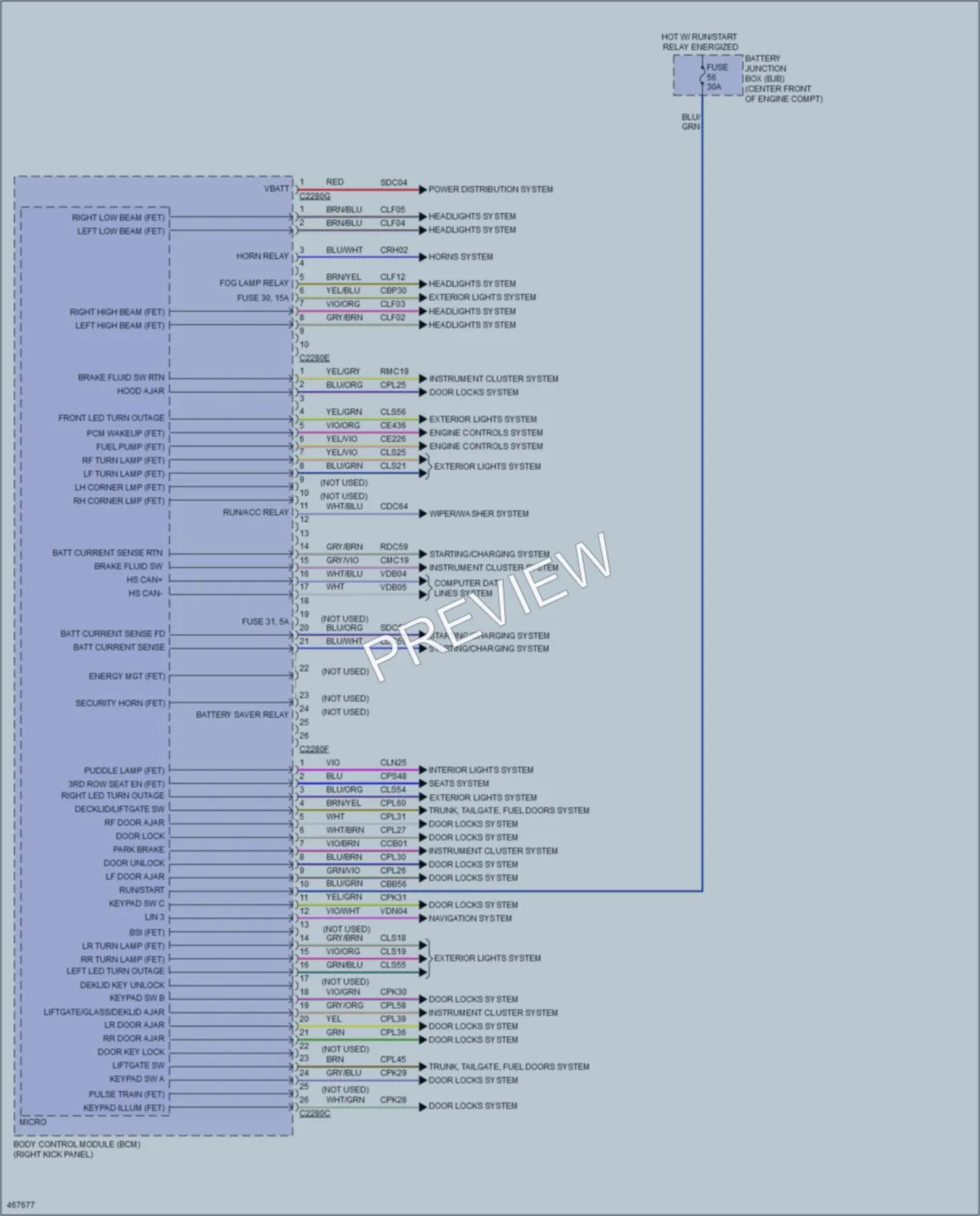 2015 Lincoln Navigator Body Control Modules wiring diagram preview