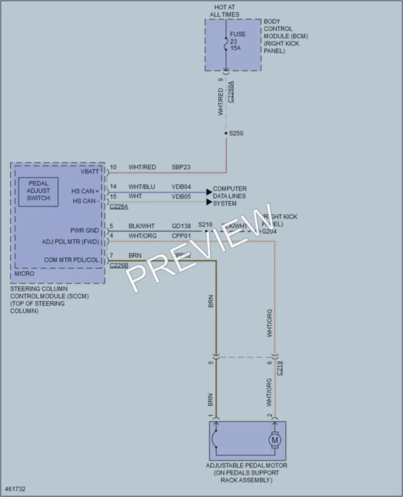 2015 Lincoln Navigator Power Seats wiring diagram preview