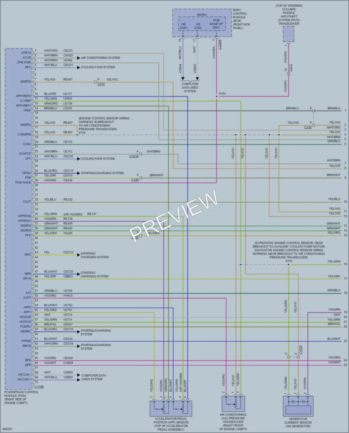 2015 Lincoln NavigatorL Engine Performance wiring diagram preview