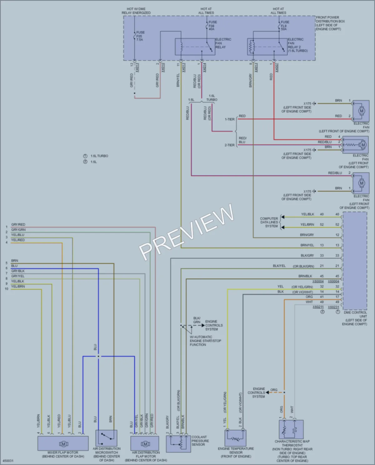 2015 MINI Cooper Air Conditioning wiring diagram preview