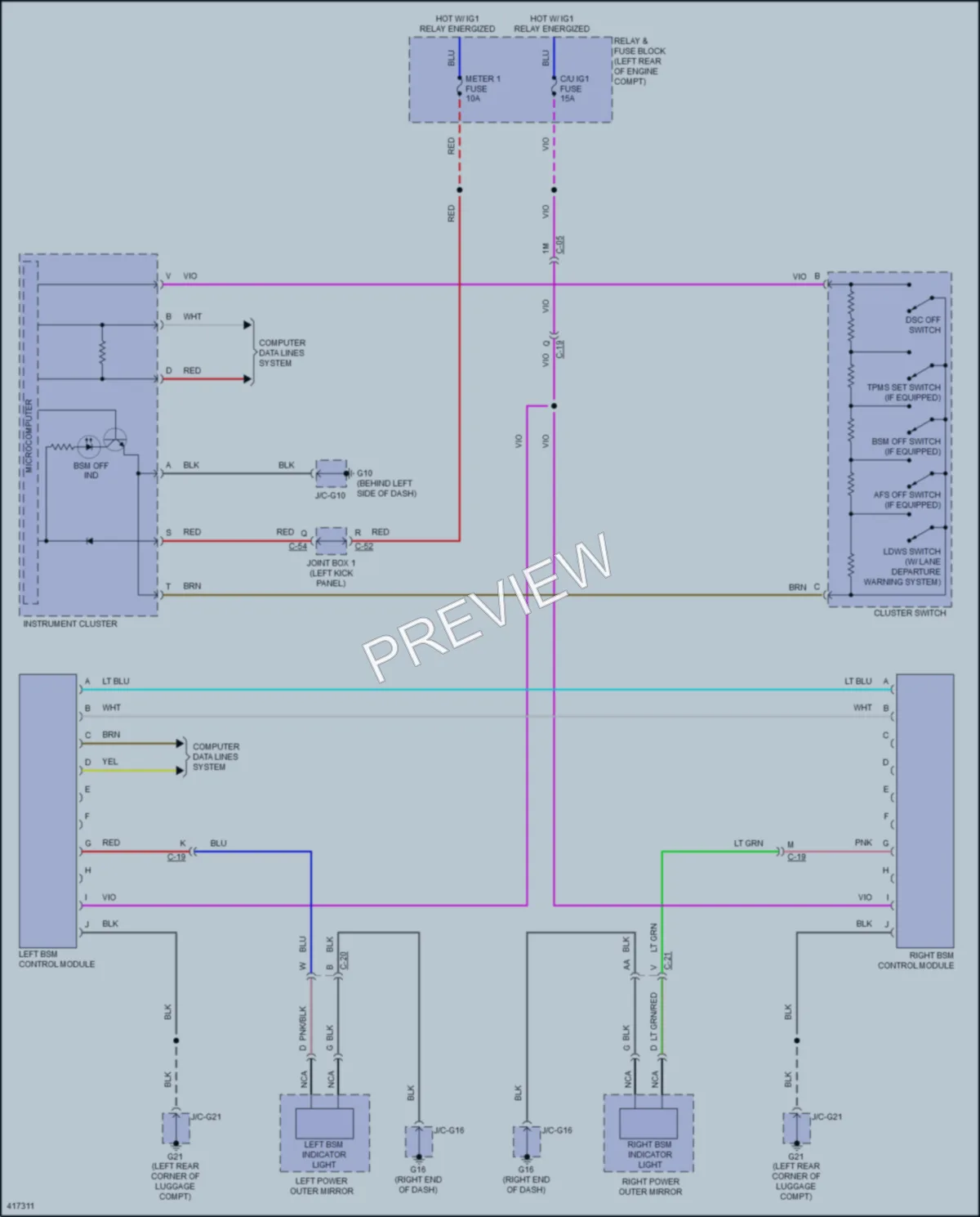 2015 Mazda 3 Navigation wiring diagram preview