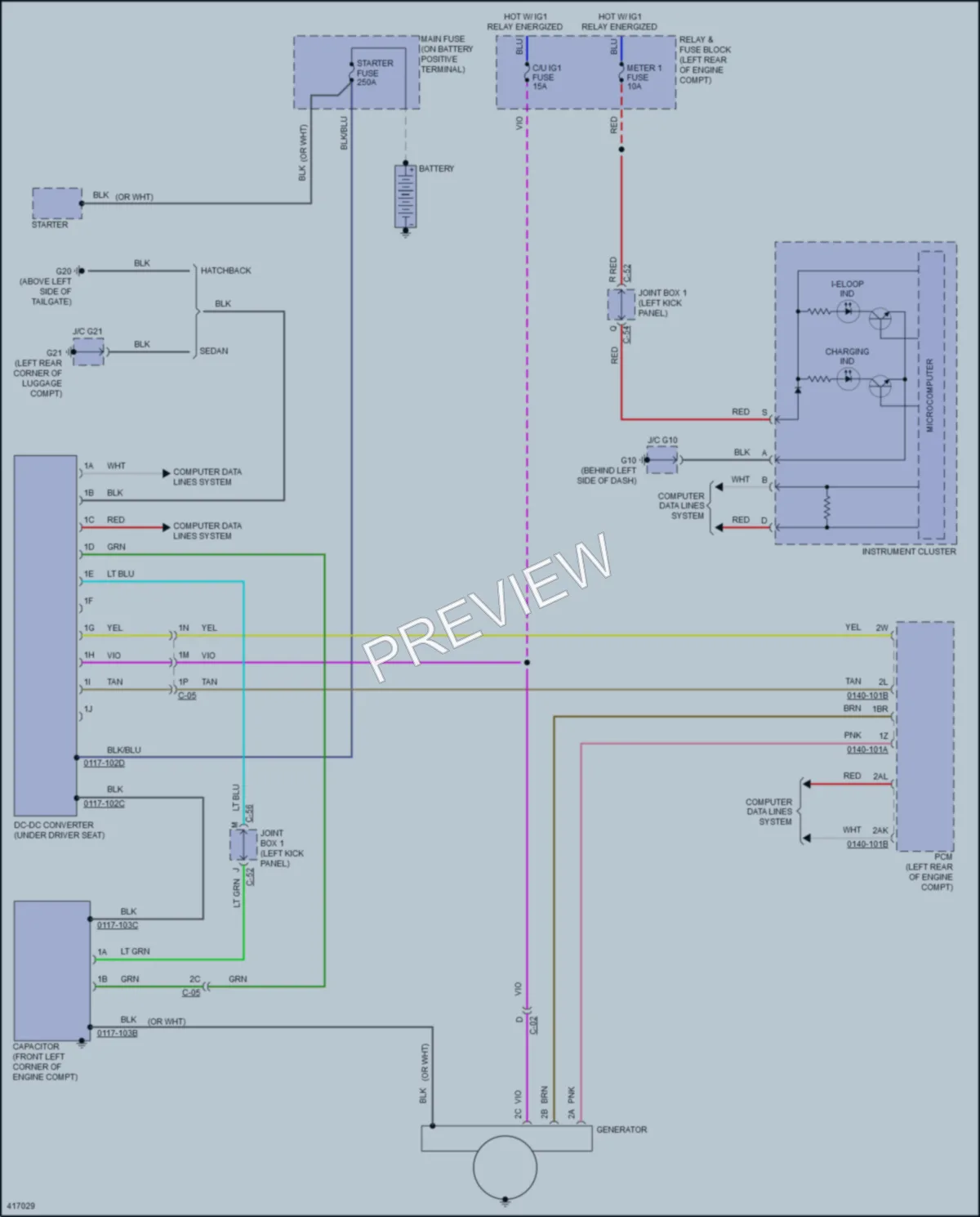 2015 Mazda 3 Starting Charging wiring diagram preview