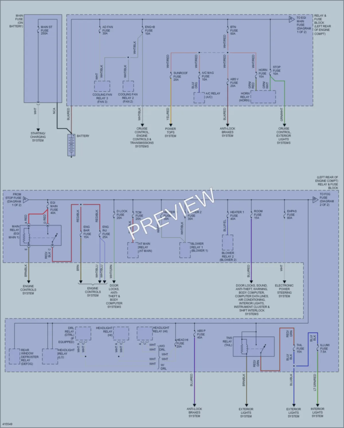 2015 Mazda 5 Power Distribution wiring diagram preview
