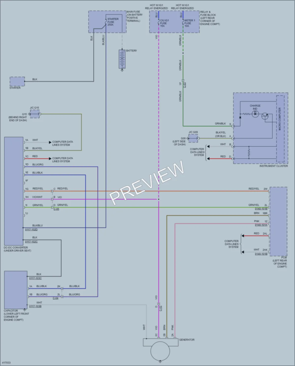 2015 Mazda 6 Starting Charging wiring diagram preview