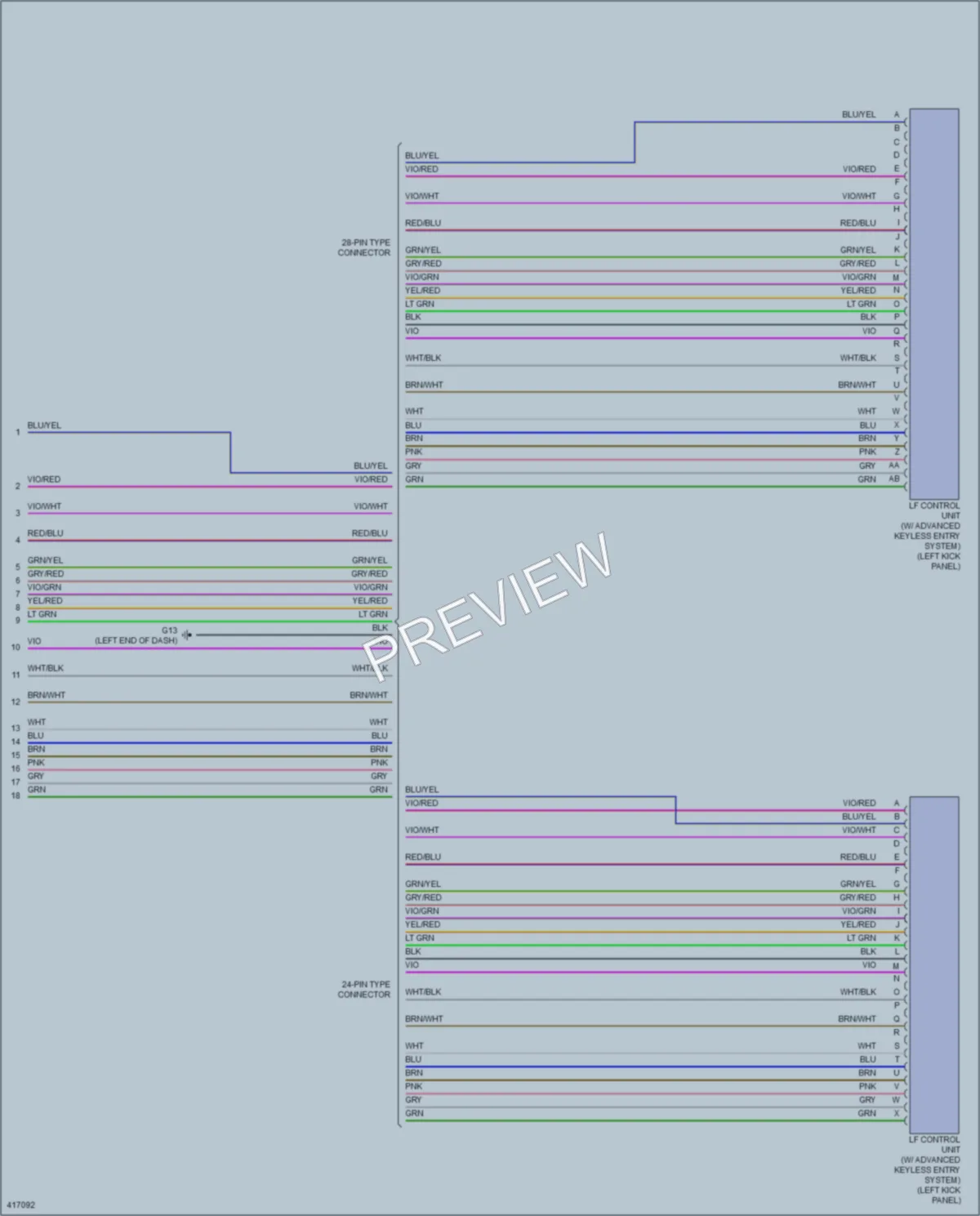 2015 Mazda CX5 Anti Theft wiring diagram preview