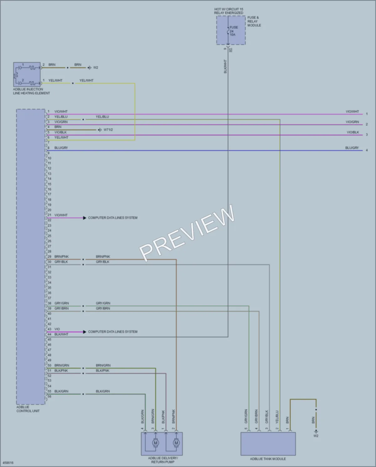 2015 MercedesBenz 2500Sprinter Engine Accessories wiring diagram preview
