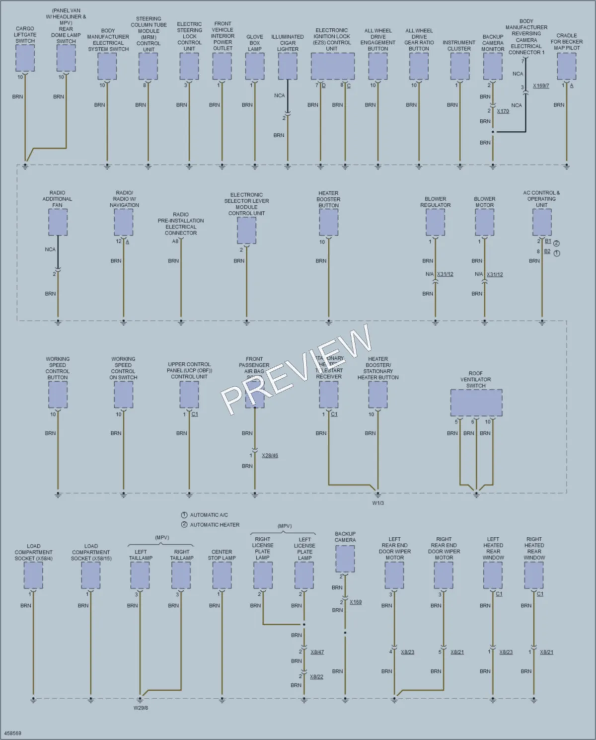 2015 MercedesBenz 3500Sprinter Ground Distribution wiring diagram preview