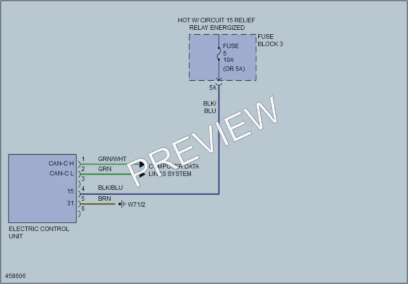 2015 MercedesBenz 3500Sprinter Transmission wiring diagram preview
