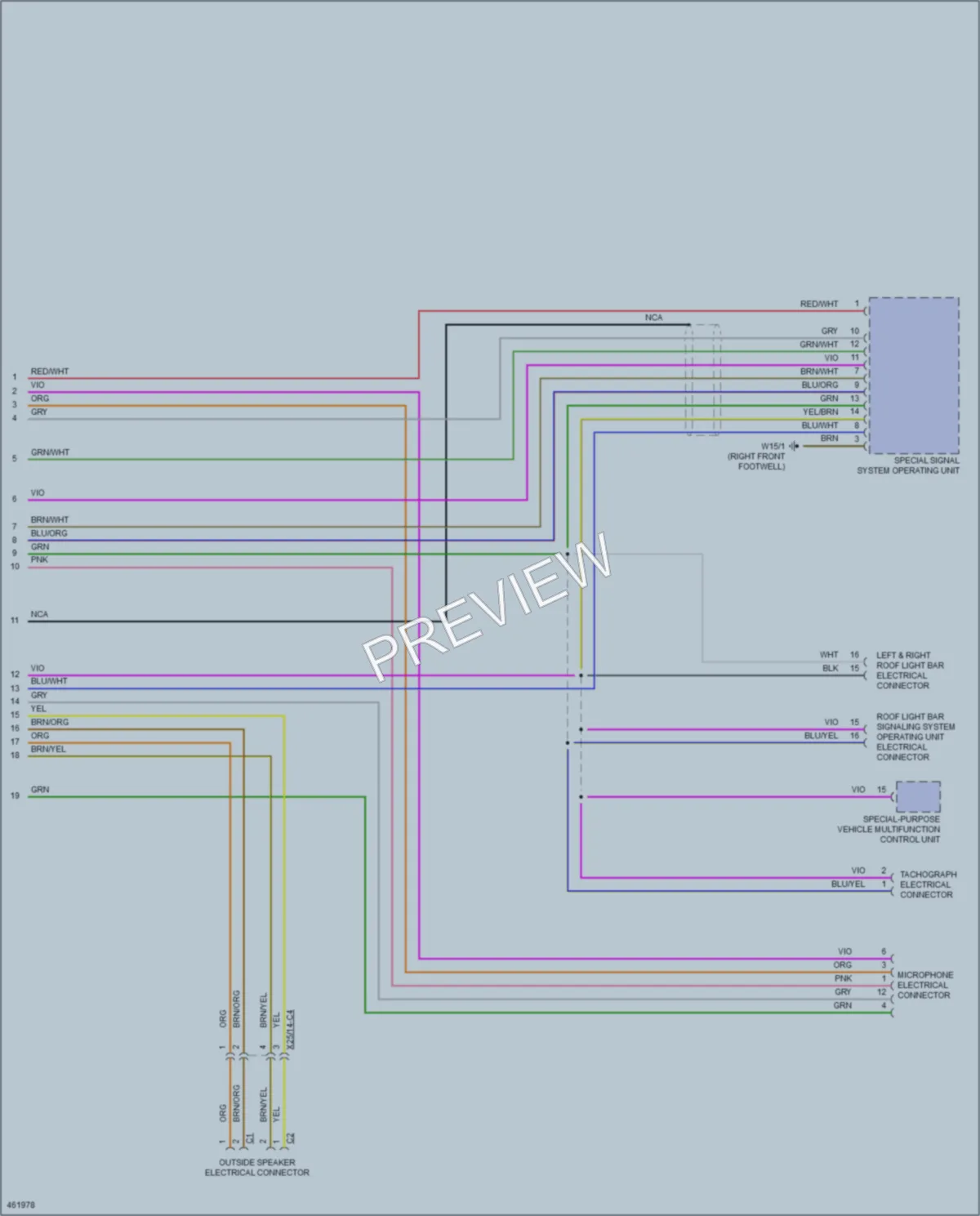 2015 MercedesBenz BElectricDrive Anti Theft wiring diagram preview