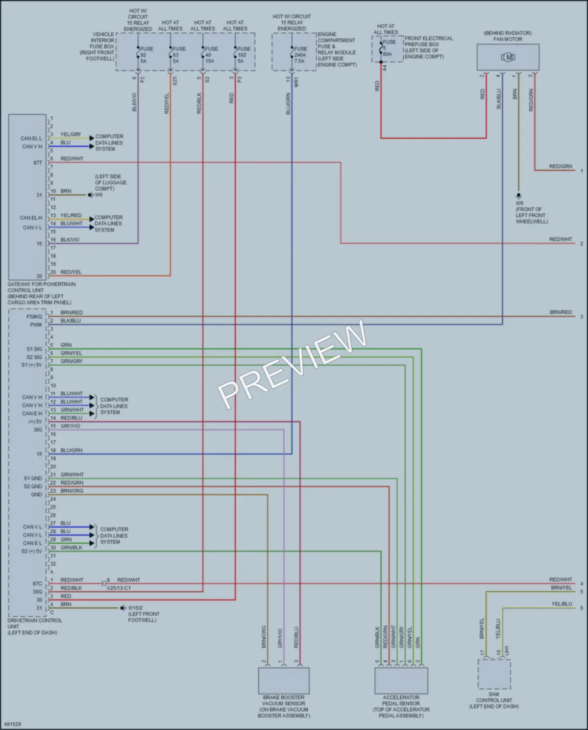2015 MercedesBenz BElectricDrive Engine Performance wiring diagram preview