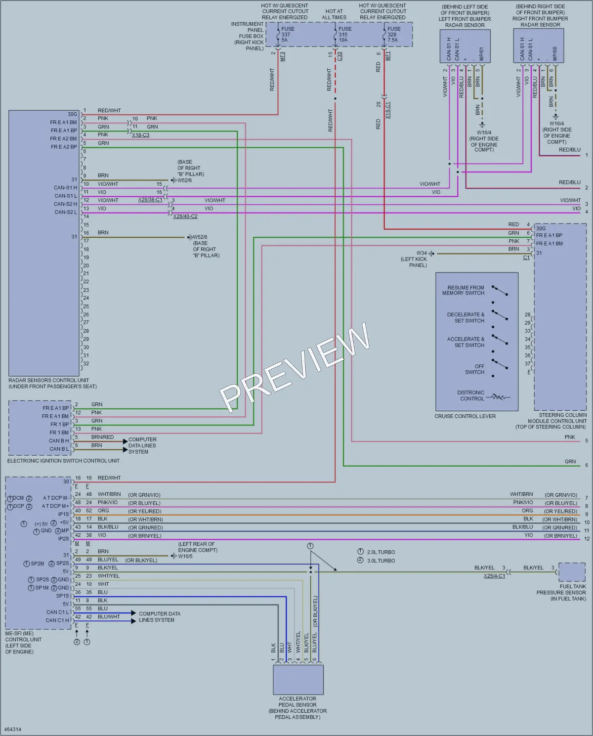 2015 MercedesBenz C300 Cruise Control wiring diagram preview