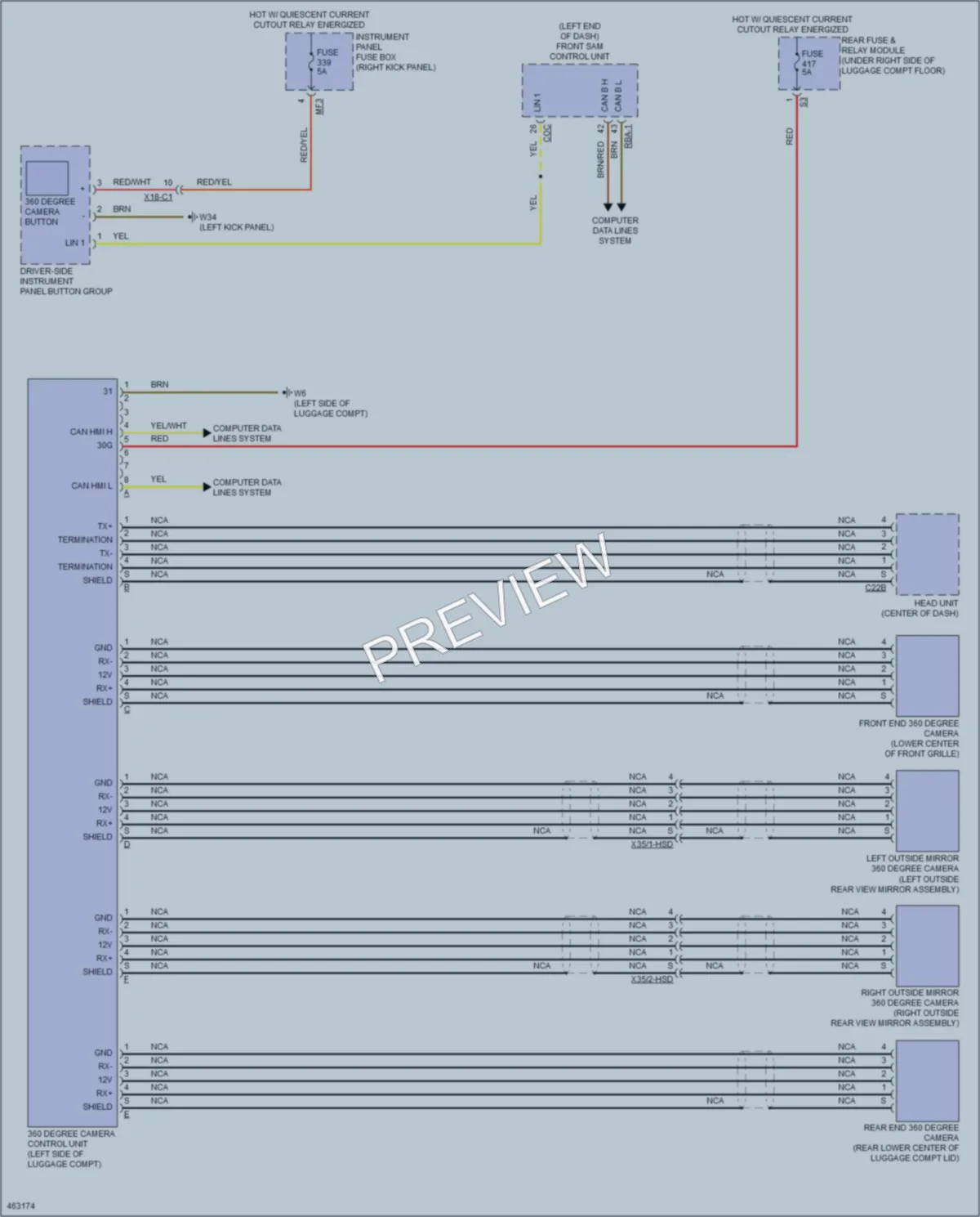 2015 MercedesBenz C300 Navigation wiring diagram preview