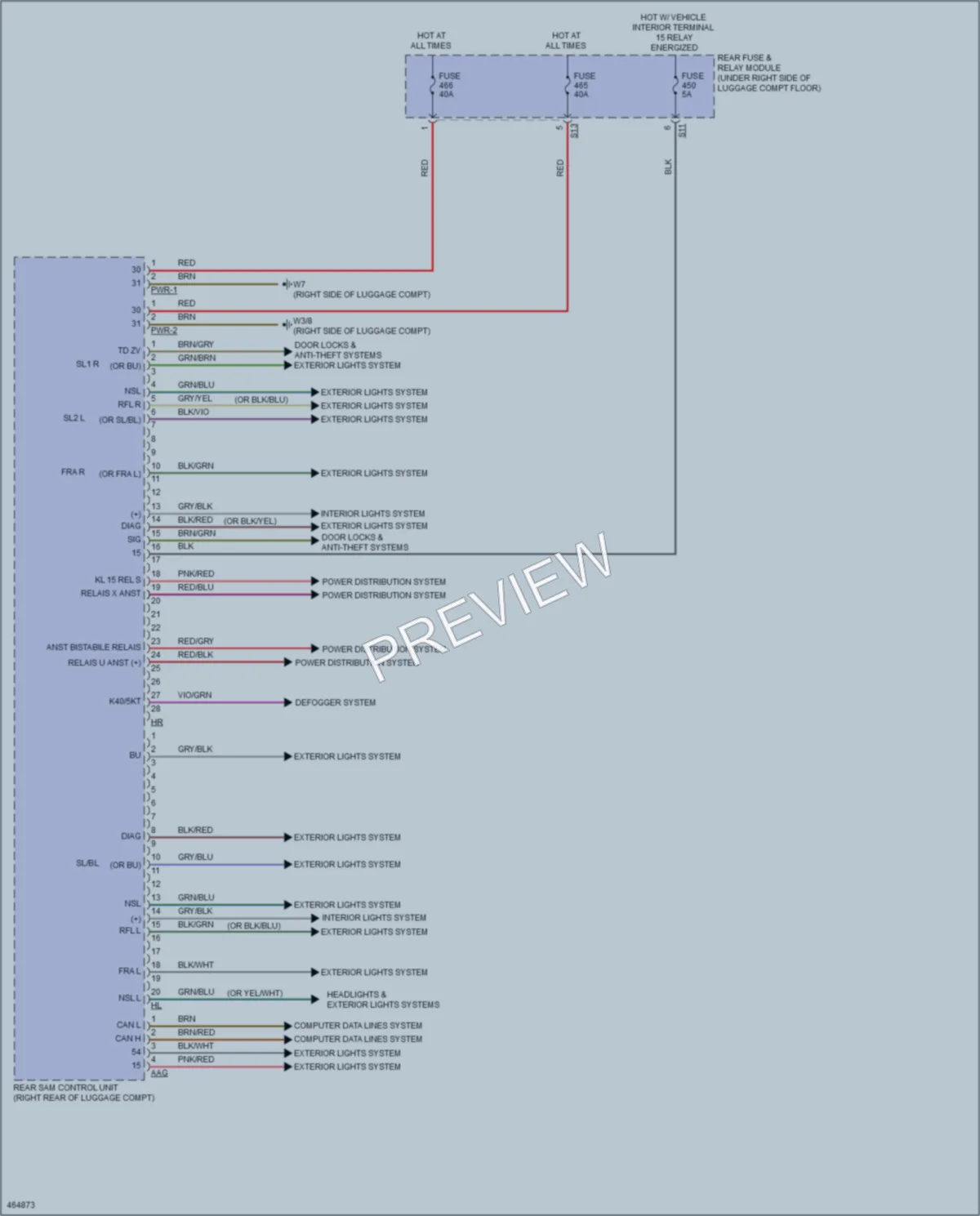 2015 MercedesBenz C400 Body Control Modules wiring diagram preview