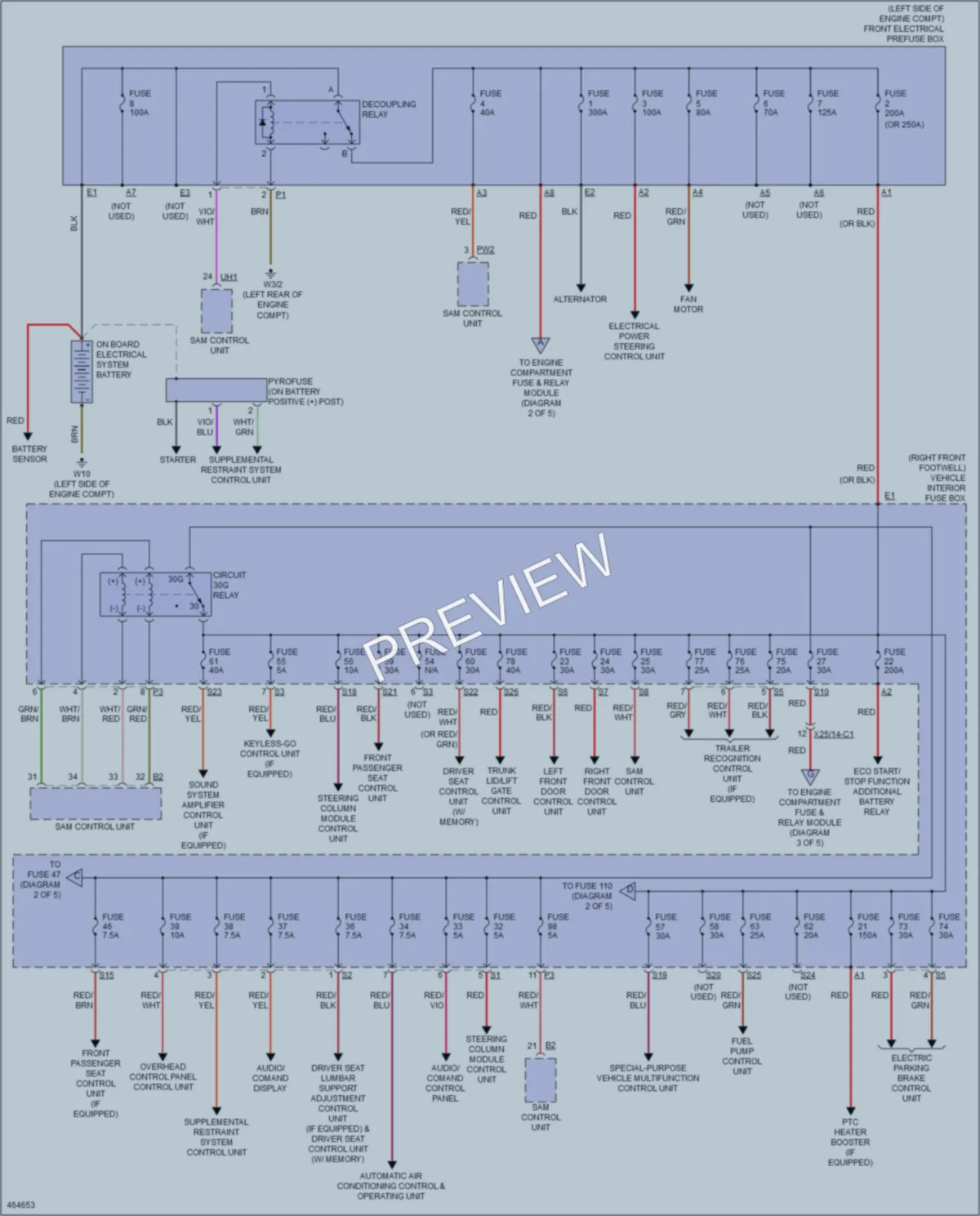 2015 MercedesBenz CLA250 Power Distribution wiring diagram preview