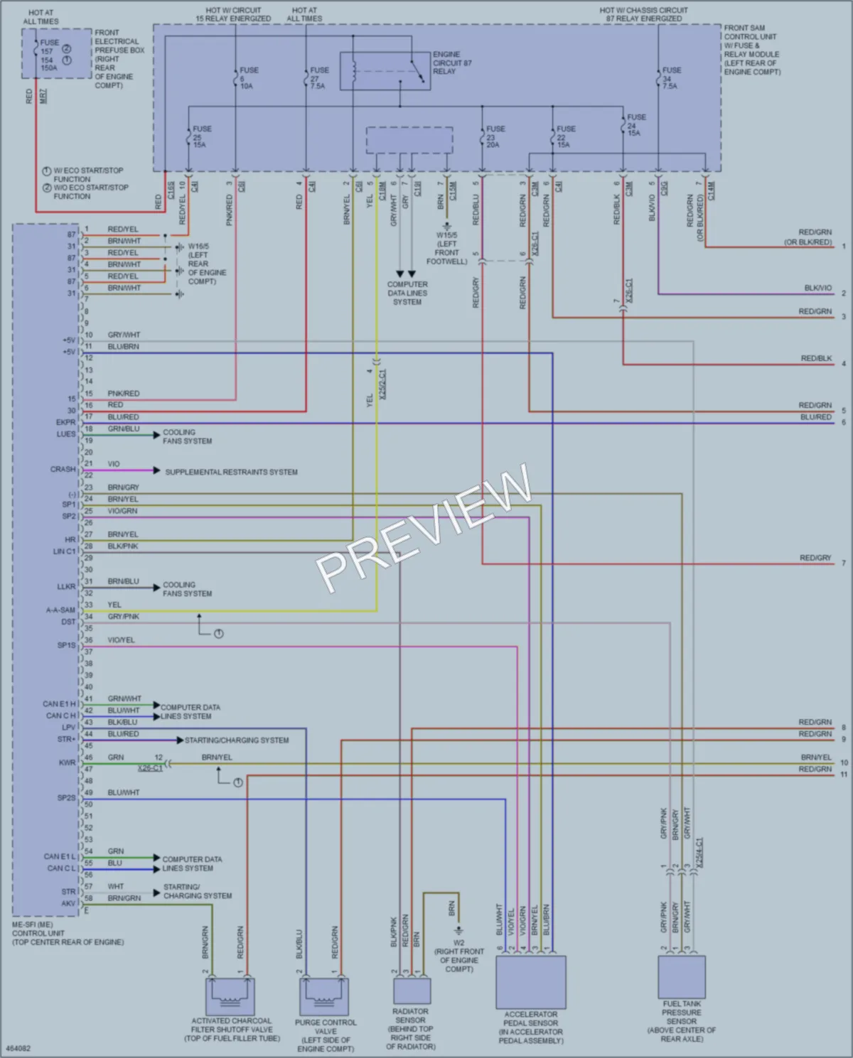 2015 MercedesBenz CLS550 Engine Performance wiring diagram preview