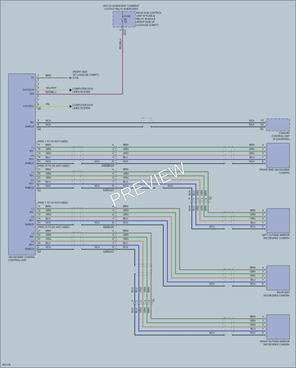 2015 MercedesBenz E250BLUETEC Navigation wiring diagram preview