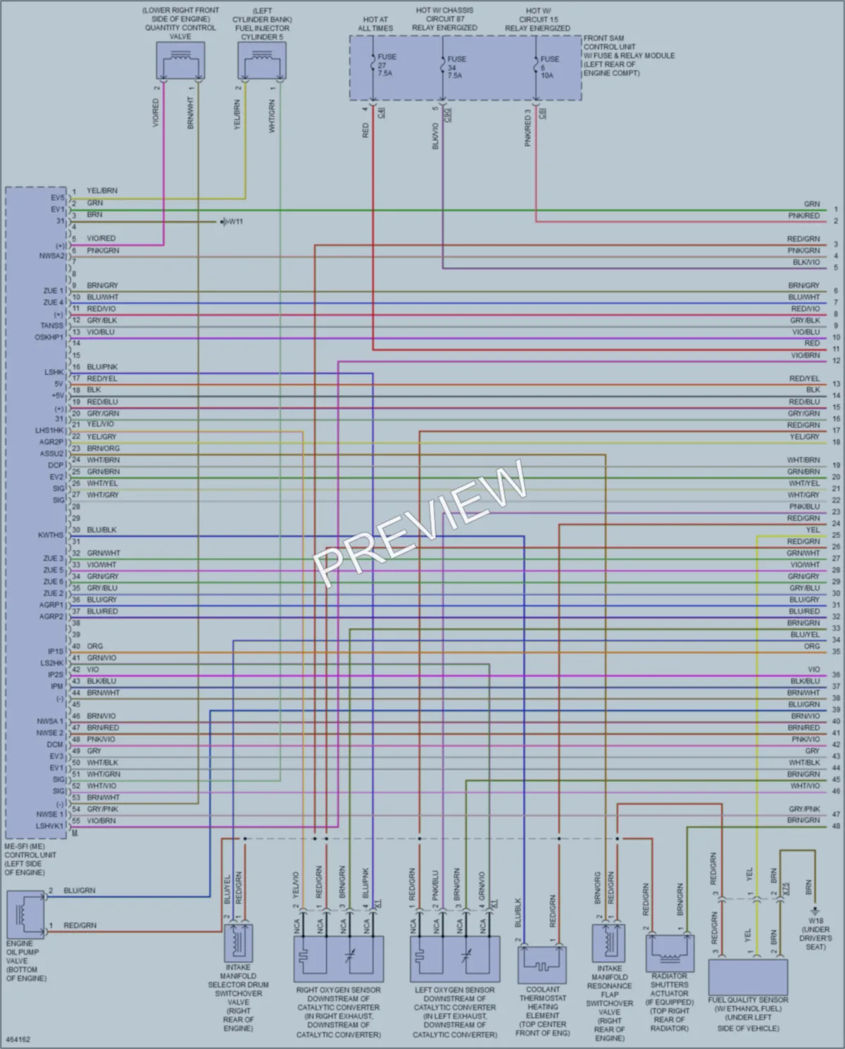 2015 MercedesBenz E350 Engine Performance wiring diagram preview