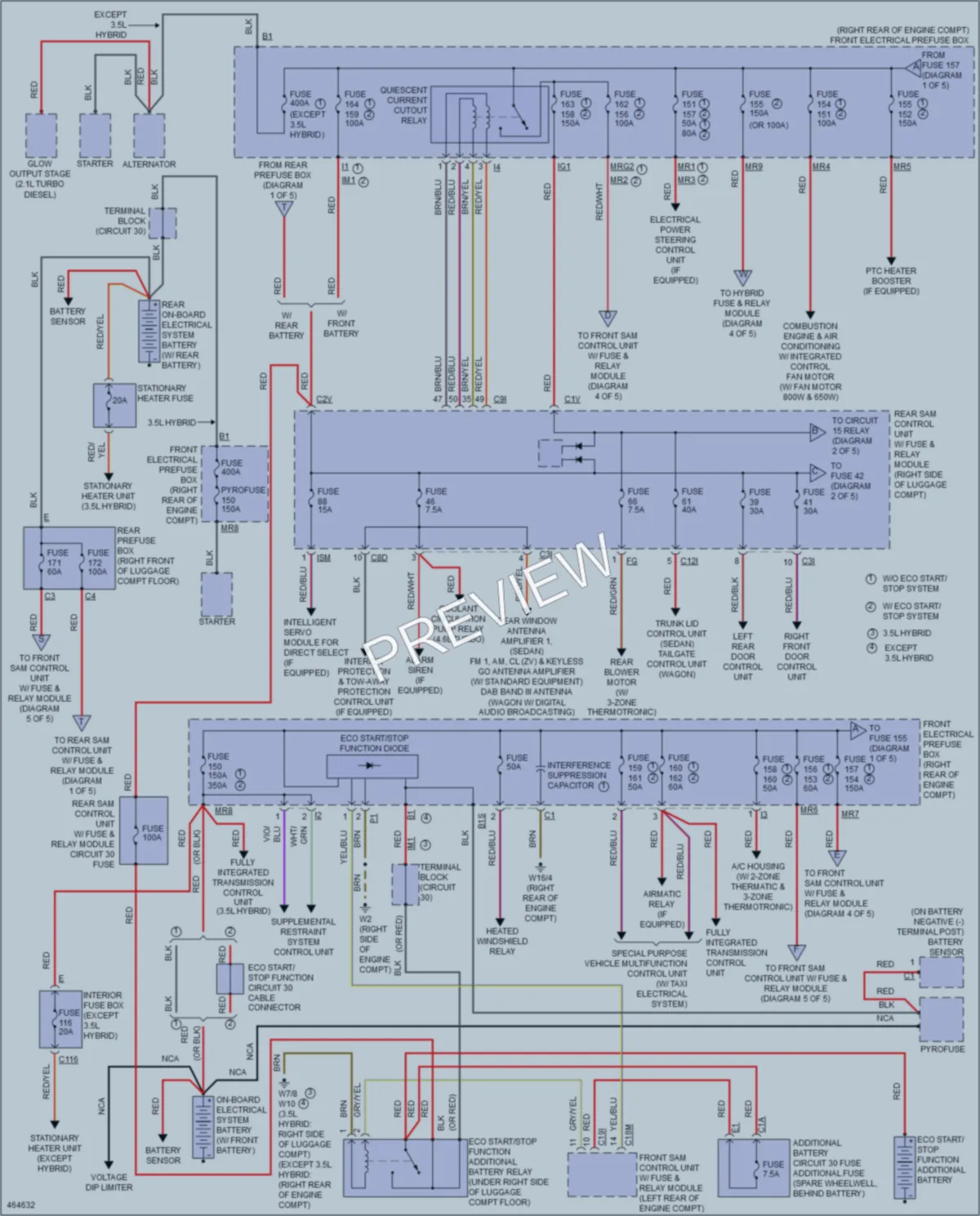 2015 MercedesBenz E350 Power Distribution wiring diagram preview