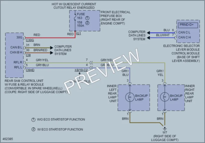 2015 MercedesBenz E400 Exterior Lights wiring diagram preview