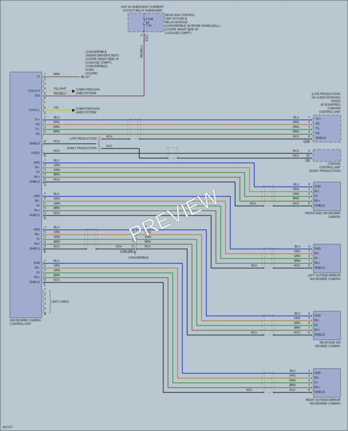 2015 MercedesBenz E550 Navigation wiring diagram preview