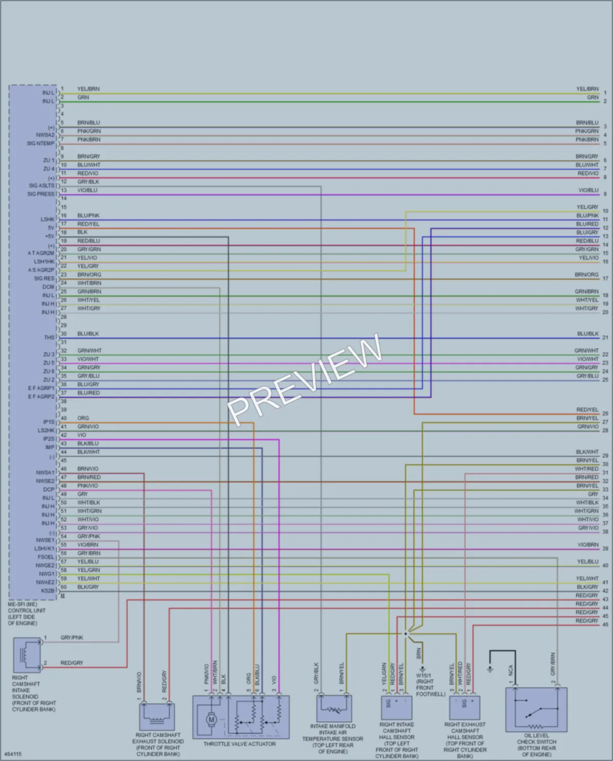 2015 MercedesBenz ML350 Engine Performance wiring diagram preview