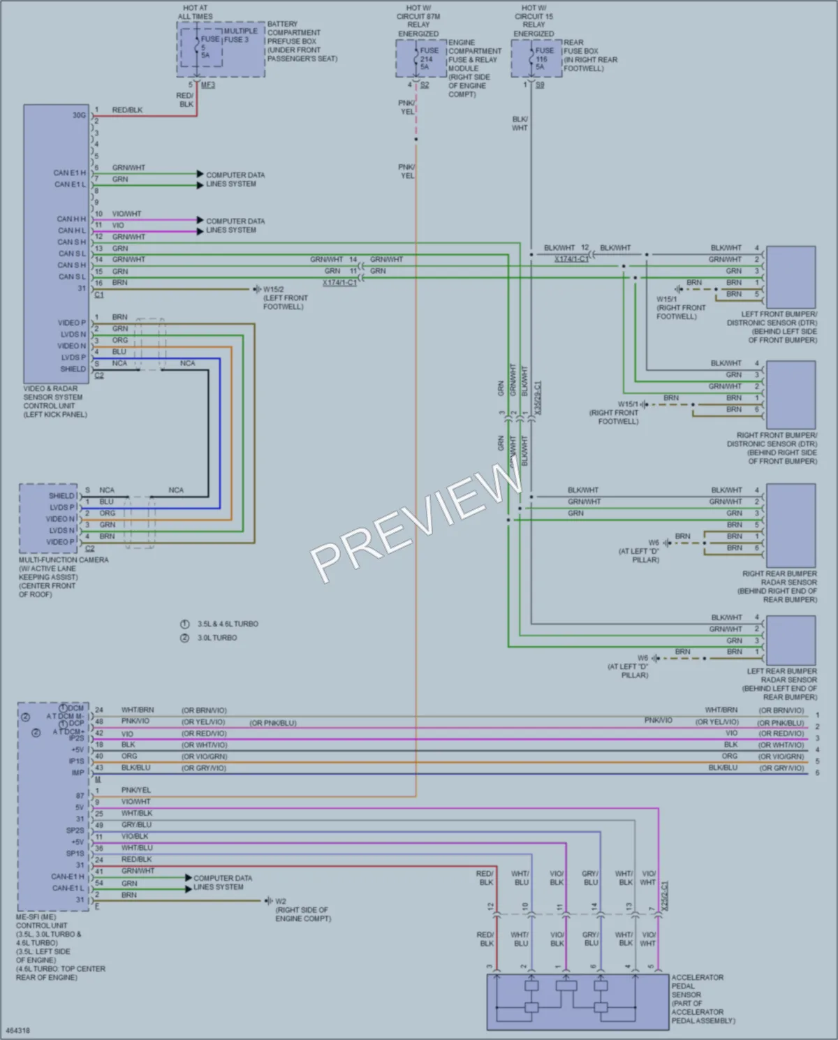 2015 MercedesBenz ML400 Cruise Control wiring diagram preview