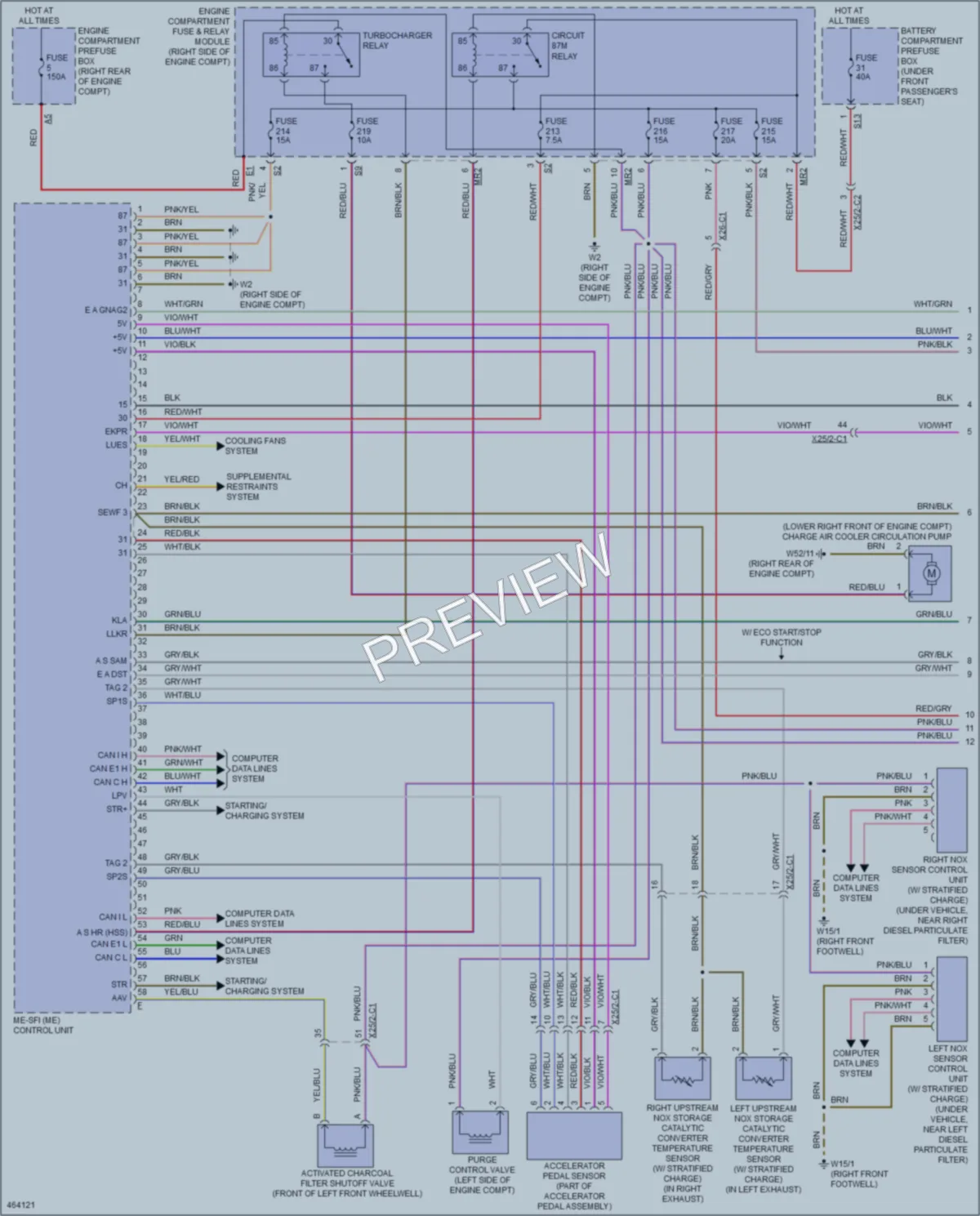 2015 MercedesBenz ML400 Engine Performance wiring diagram preview