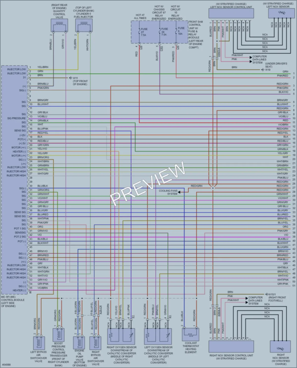 2015 MercedesBenz S400 Engine Performance wiring diagram preview