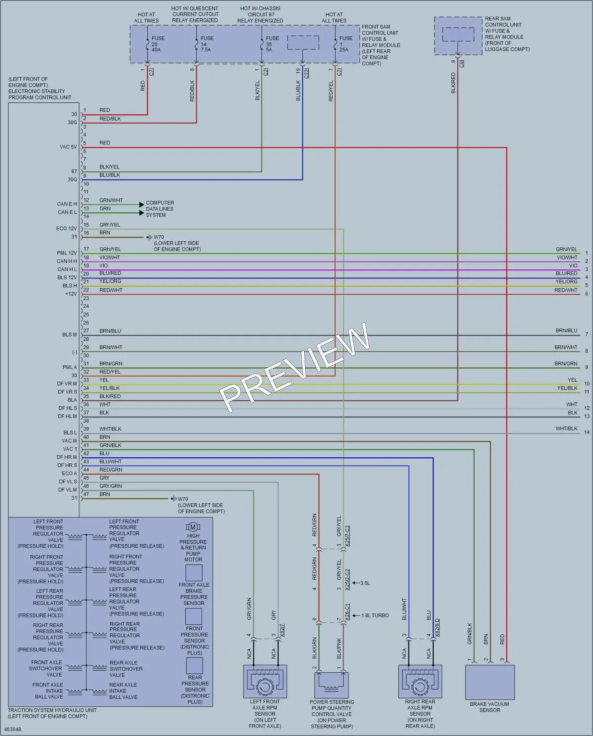 2015 MercedesBenz SLK250 Anti Lock Brakes wiring diagram preview