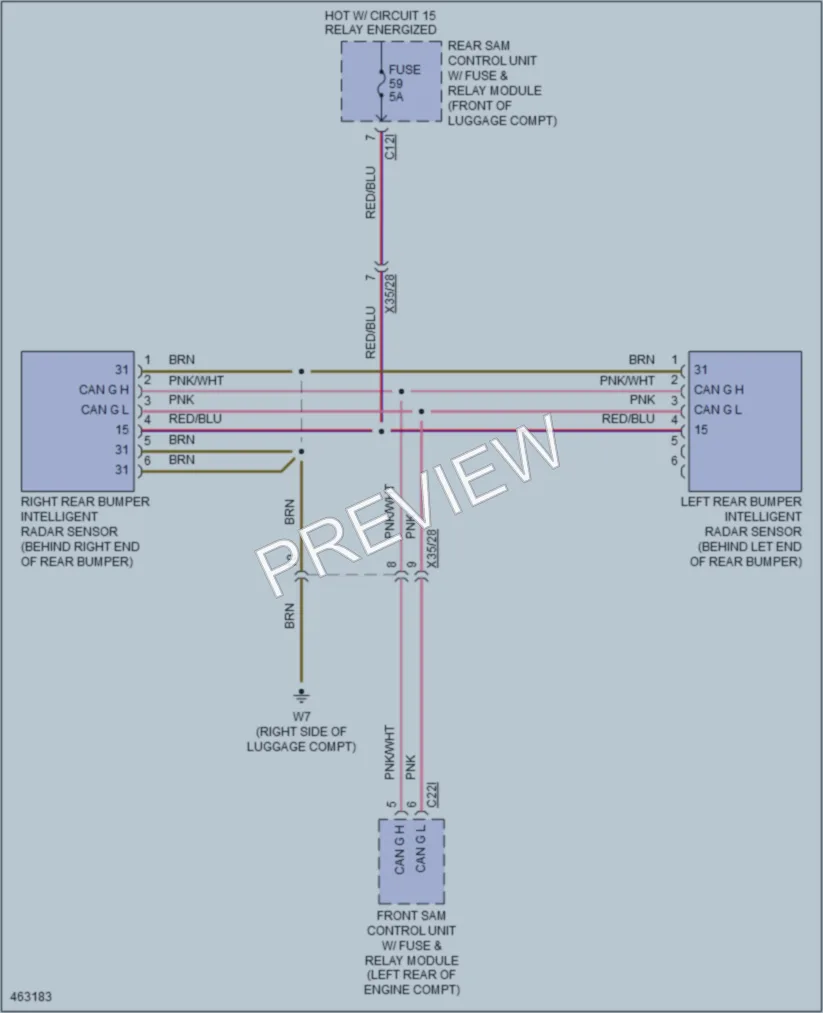 2015 MercedesBenz SLK350 Navigation wiring diagram preview