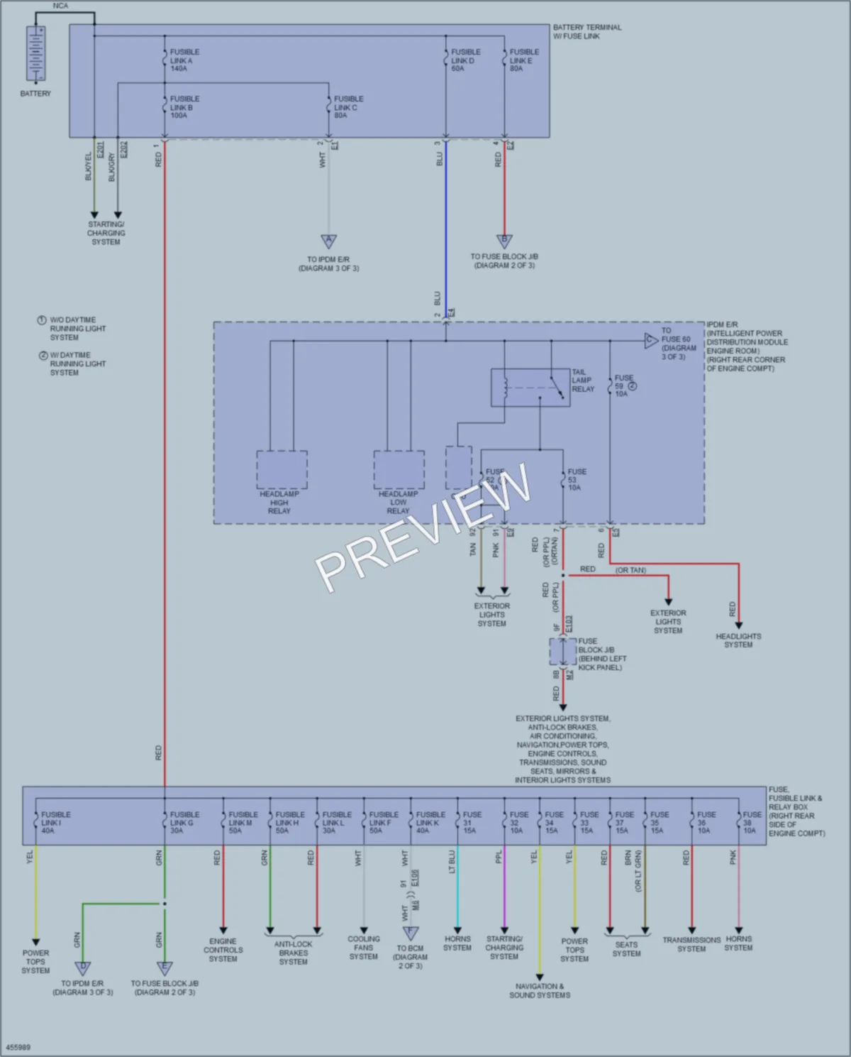 2015 Nissan 370Z Power Distribution wiring diagram preview