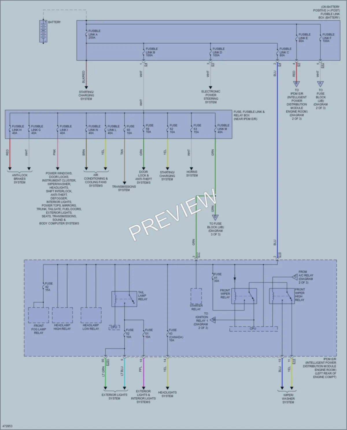 2015 Nissan Altima Power Distribution wiring diagram preview