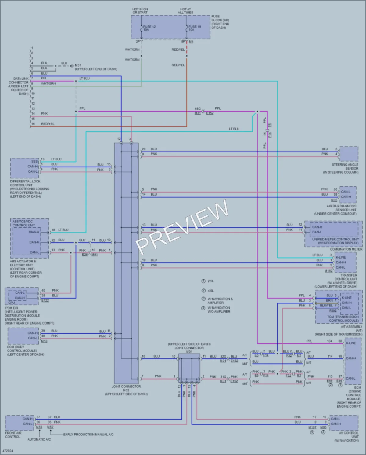 2015 Nissan Frontier Computer Data Lines wiring diagram preview