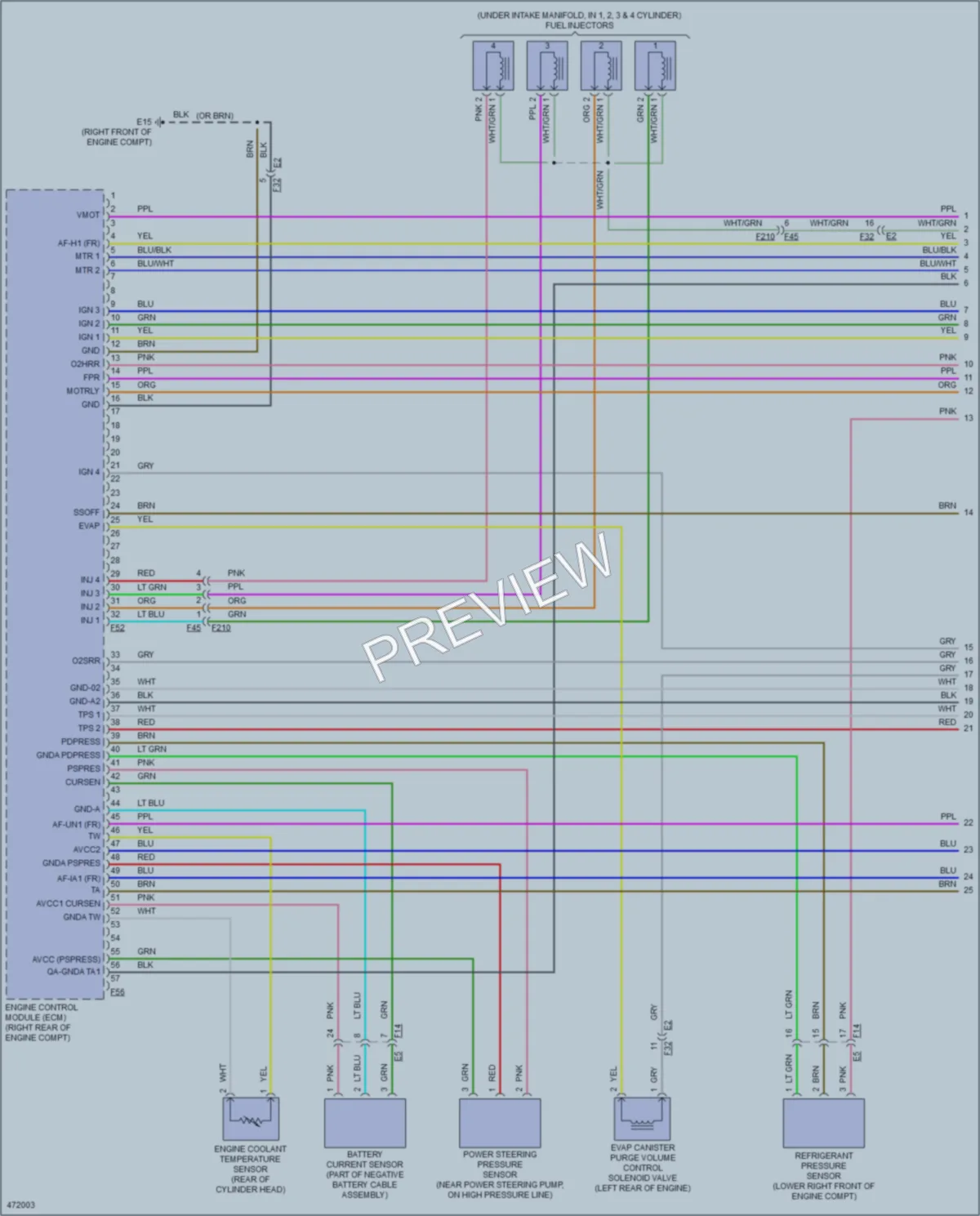 2015 Nissan Frontier Engine Performance wiring diagram preview