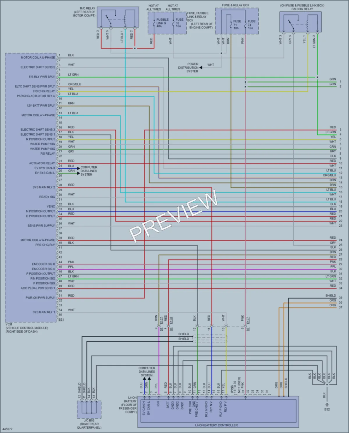 2015 Nissan LEAF Engine Performance wiring diagram preview