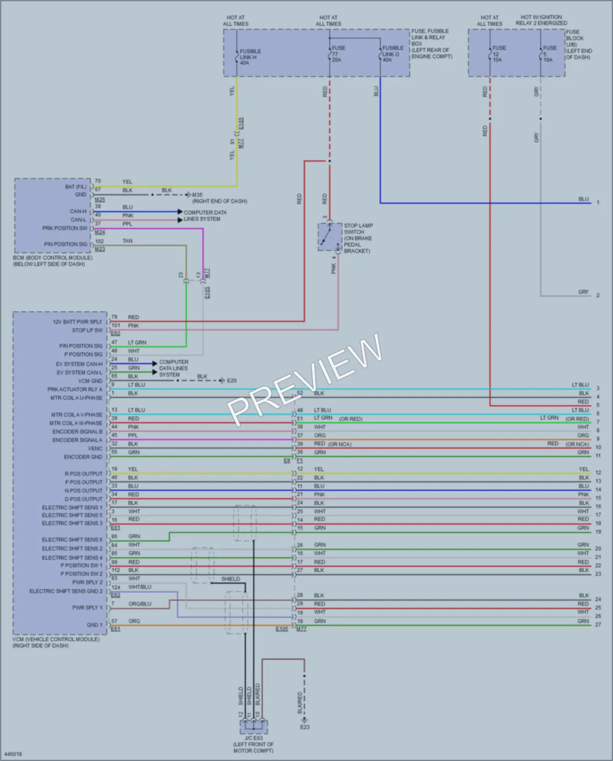 2015 Nissan LEAF Transmission wiring diagram preview
