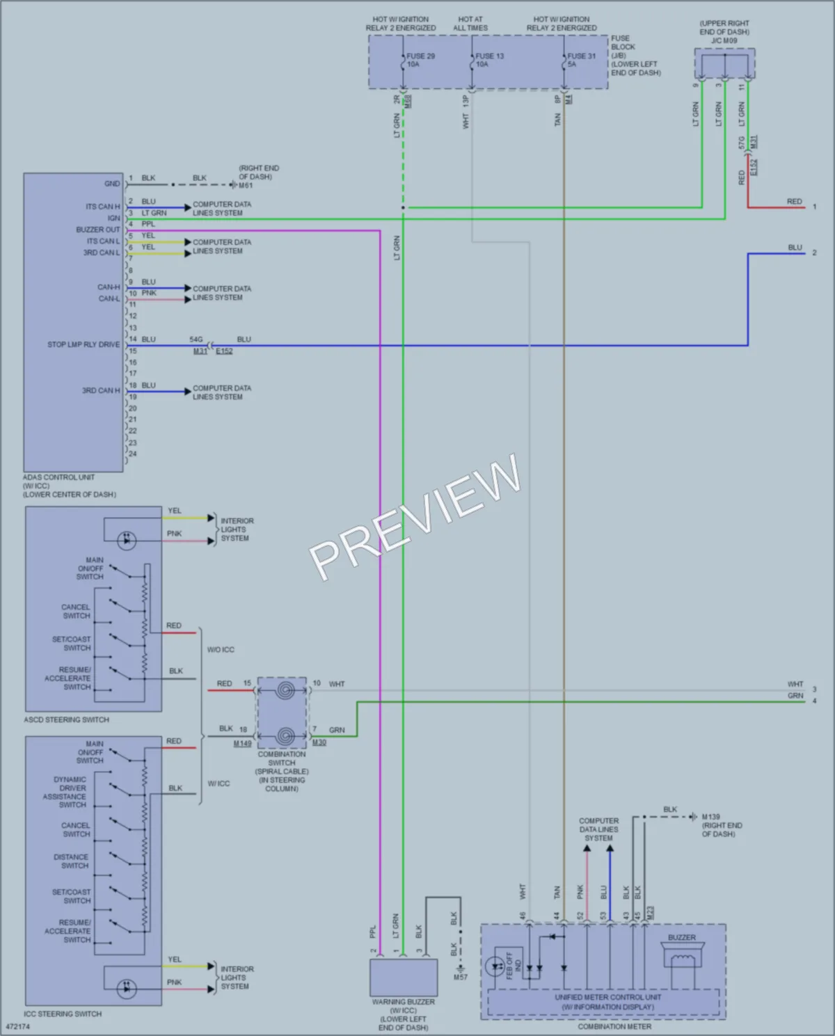 2015 Nissan Murano Cruise Control wiring diagram preview