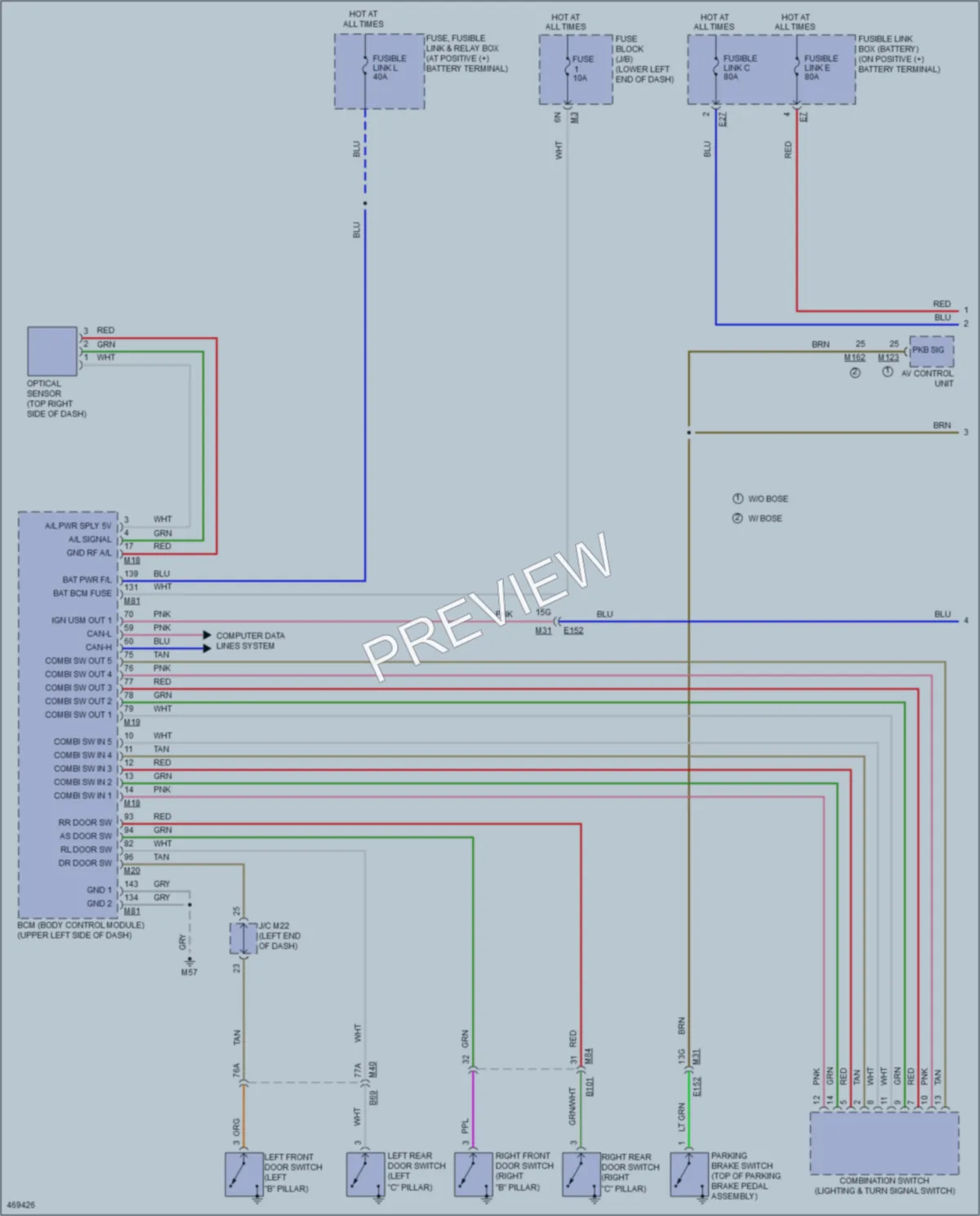 2015 Nissan Murano Headlights wiring diagram preview