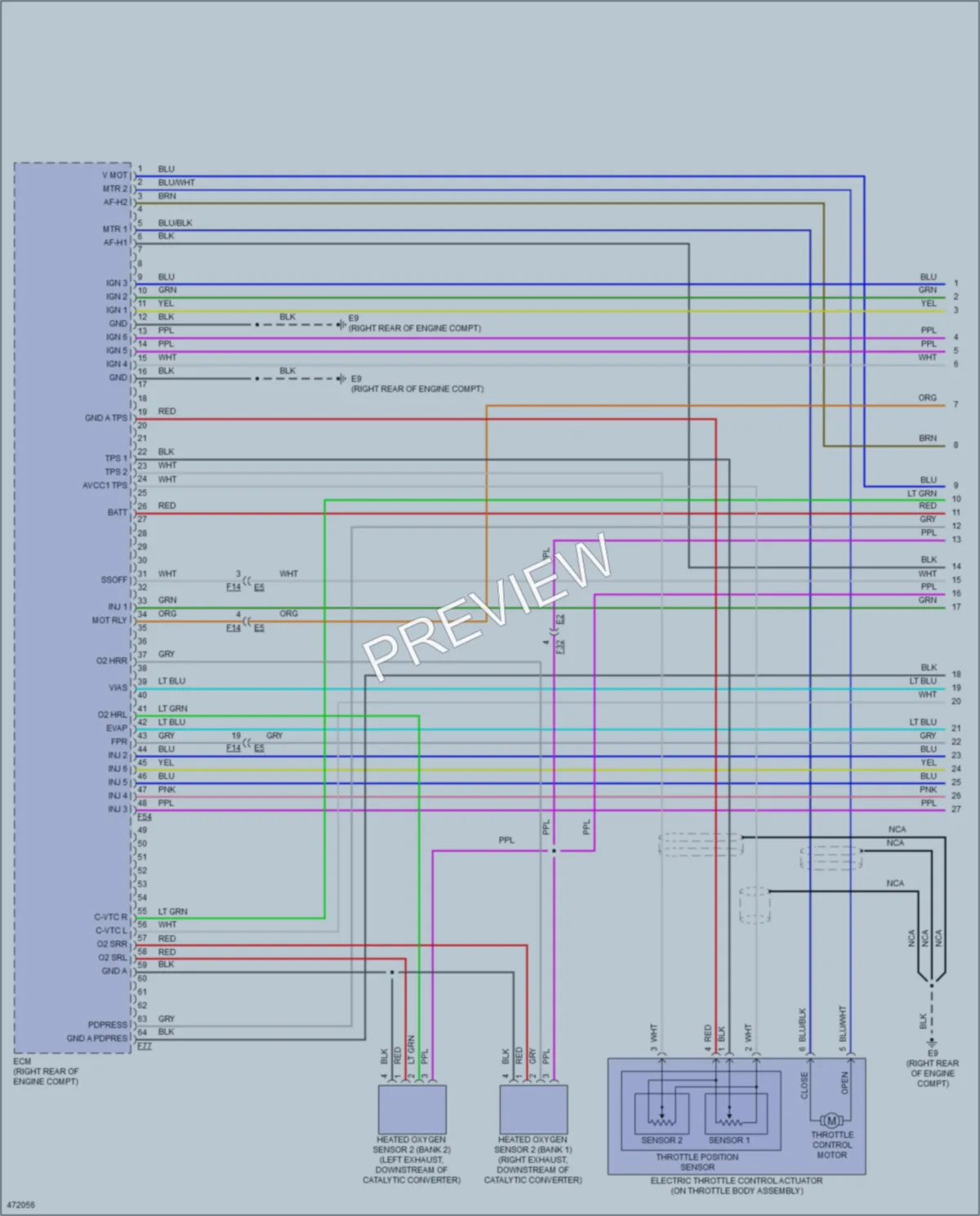 2015 Nissan NV1500 Engine Performance wiring diagram preview