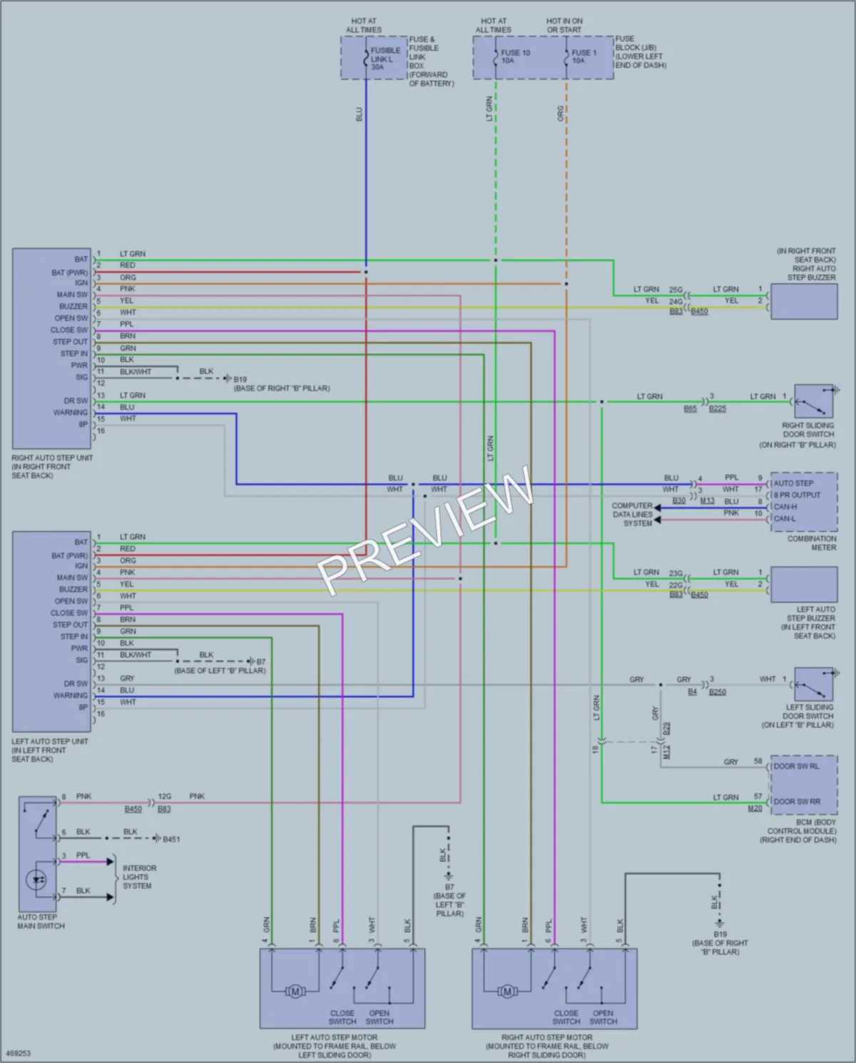 2015 Nissan NV200 Trunk Tailgate Fuel Door wiring diagram preview