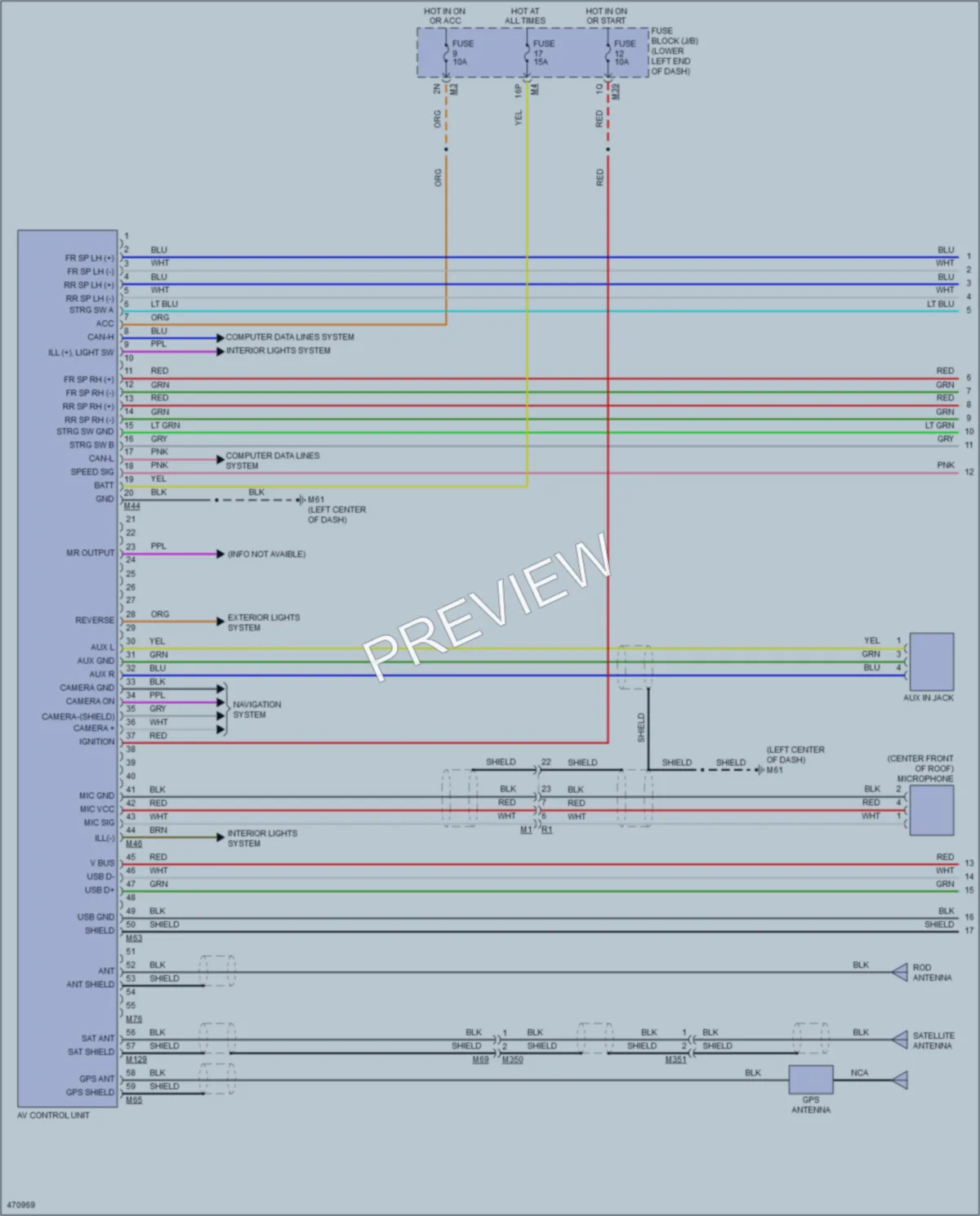 2015 Nissan NV2500HD Navigation wiring diagram preview