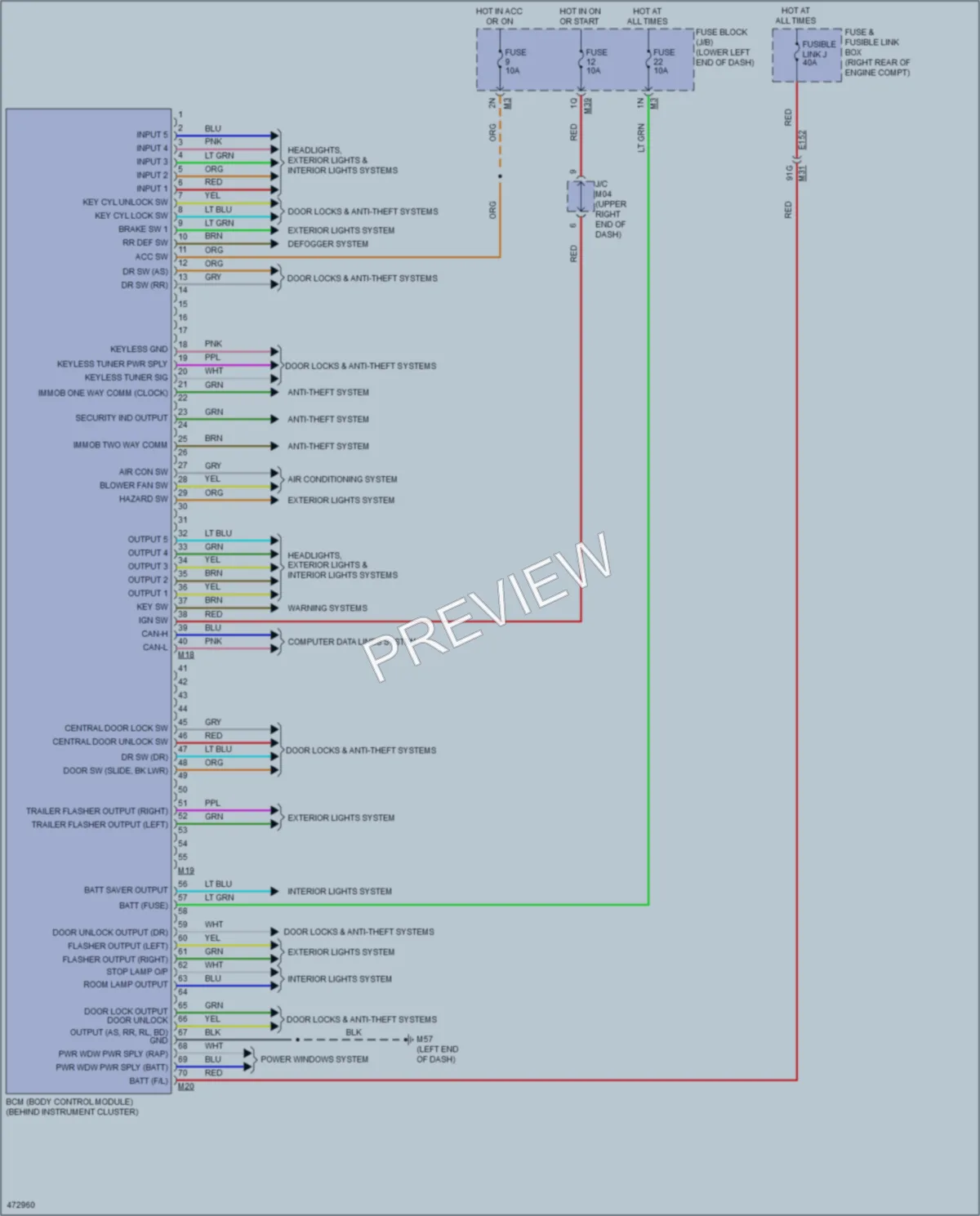 2015 Nissan NV3500HD Body Control Modules wiring diagram preview