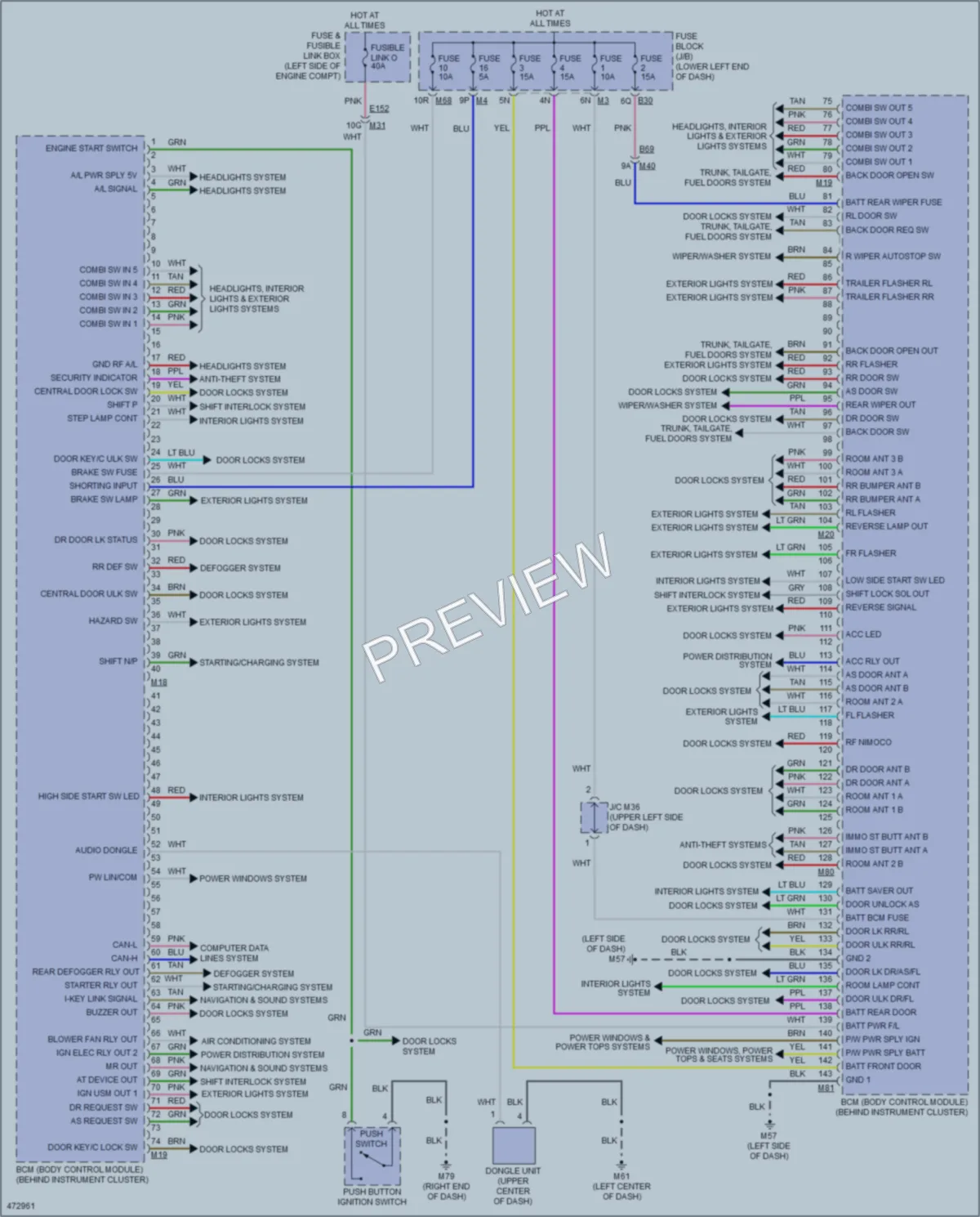 2015 Nissan Pathfinder Body Control Modules wiring diagram preview