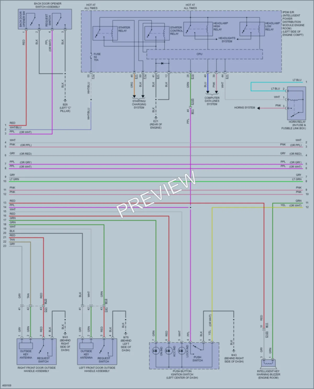 2015 Nissan Quest Anti Theft wiring diagram preview