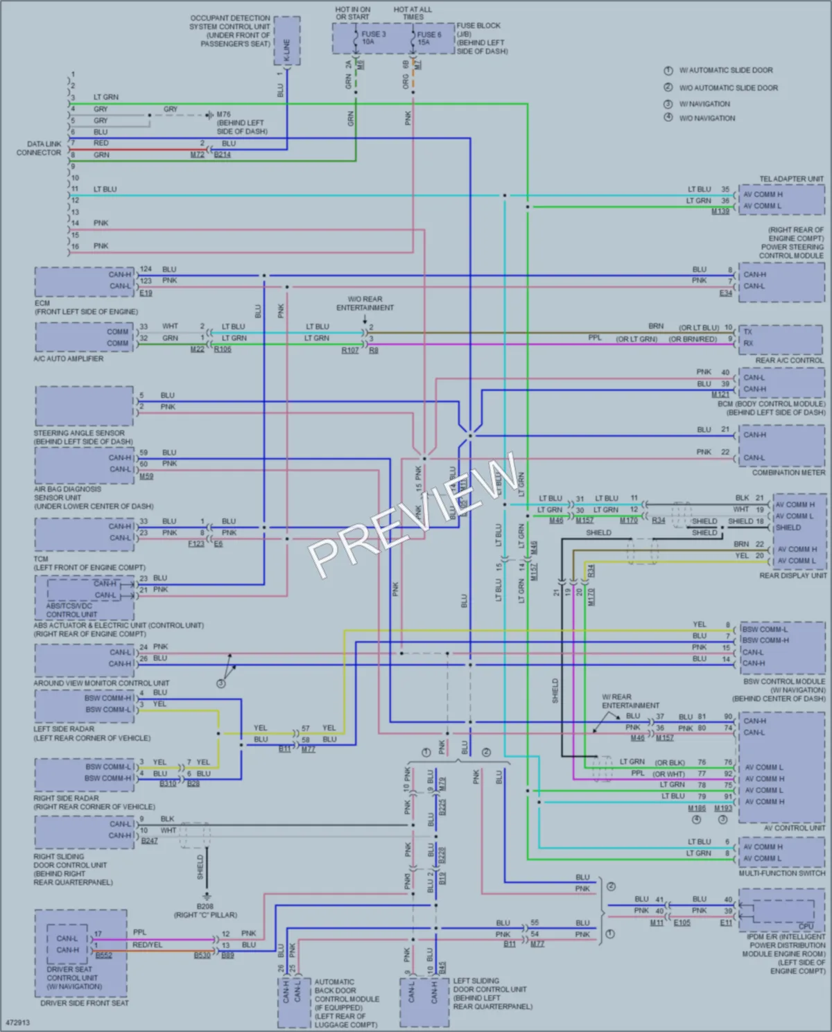 2015 Nissan Quest Computer Data Lines wiring diagram preview
