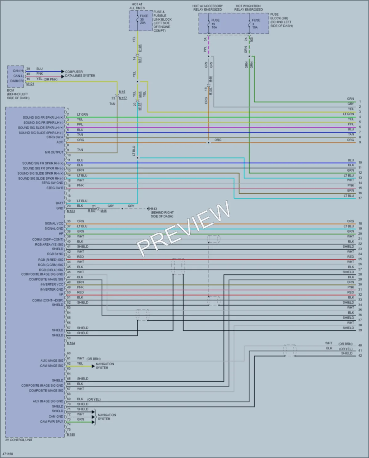 2015 Nissan Quest Radio wiring diagram preview