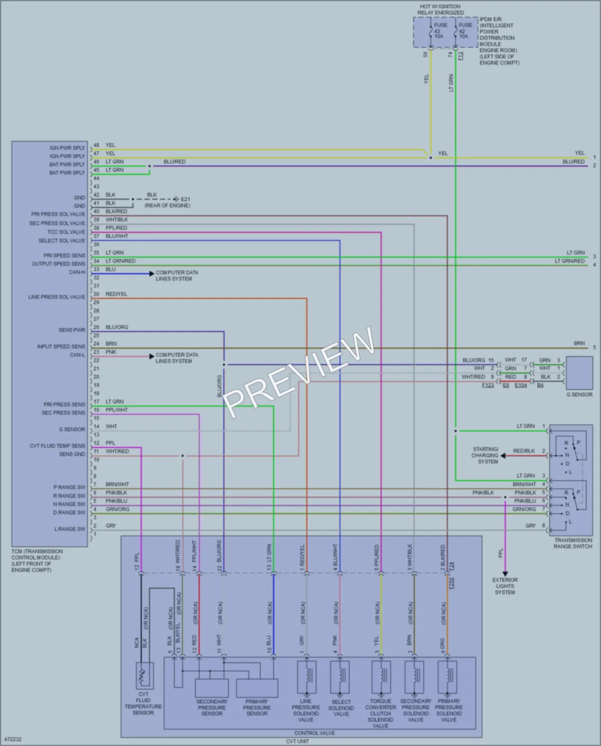 2015 Nissan Quest Transmission wiring diagram preview