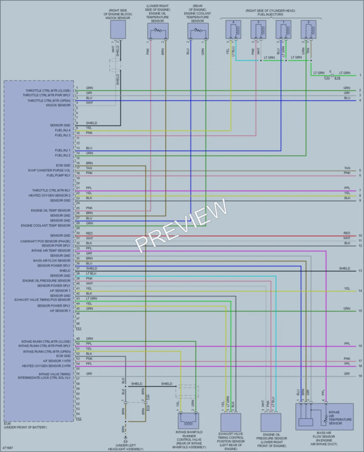 2015 Nissan Rogue Engine Performance wiring diagram preview