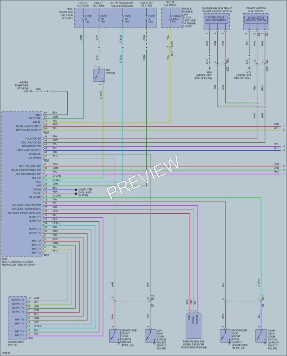 2015 Nissan RogueSelect Interior Lights wiring diagram preview